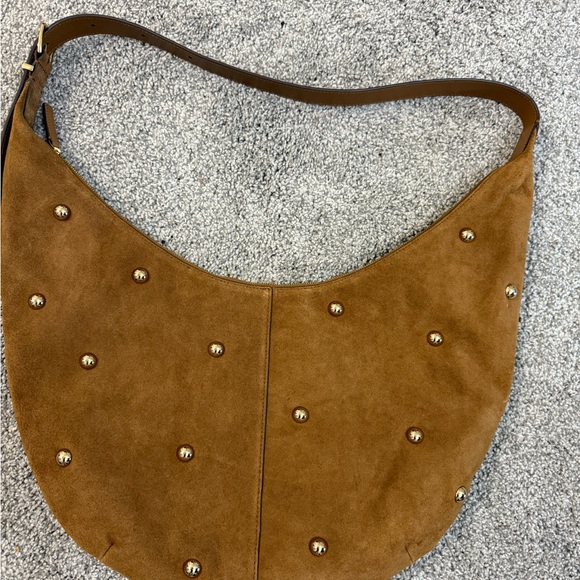 Madewell Handbags - Madewell Brown Studded Hobo Bag